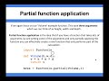 Functional Programming - Partial function application