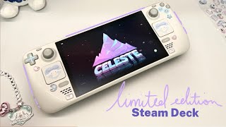 Unboxing + decorating NEW Limited Edition White Steam Deck OLED 1TB - my first steam deck