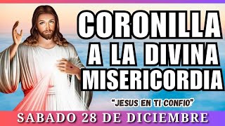 CORONILLA A LA DIVINA MISERICORDIA de Hoy Sabado 28 de Diciembre 2024 💛 Divina misericordia🙏🏼