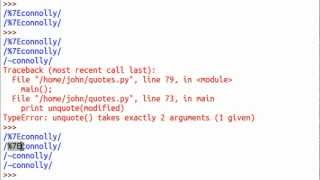 Python [urllib] 03 Recreating 'Quote' Functions