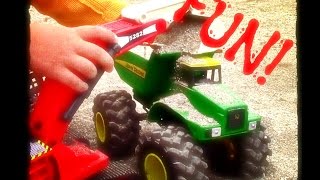 construction trucks for children | Dump truck and Excavator | Extra Footage