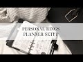 2022 Personal Planner Flip Through | Personal Filofax Saffiano | functional setup