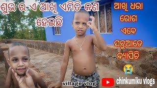 ଆଖି ଧରା ରୋଗ ଏବେ ସବୁଆଡେ ବ୍ୟାପିଚି😭//ଶୁଭ ର ଏ ଆଖି ଏମିତି କଣ ହେଇଛି// odia village vlog🙏