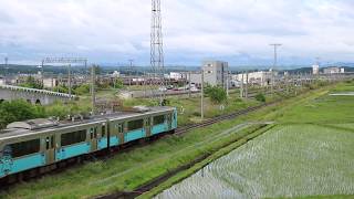 青い森鉄道 青い森701系635M　八戸～陸奥市川 2017年6月11日