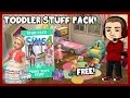 Sims 4 - FREE TODDLER STUFF PACK! (Teeny Tot Stuff Review)