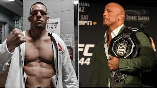 Nate Diaz punches “The Rock” in the face😱 #Shorts #UFC