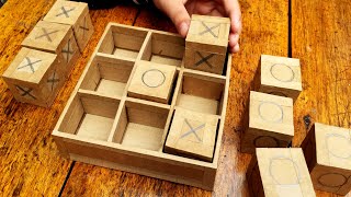 How To Make Tic Tac Toe Game from Cardboard