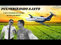 PULVERIZANDO LAVOURA COM UM JATO ! O QUE O ED ROMERO ESTÁ FAZENDO NA CABINE DE UM PHENOM 100 ?