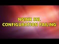 Ubuntu: Nginx SSL Configuration Failing