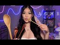 ASMR | Scooping + Eating Your Face With A Wooden Spoon 🥄 (mouth sounds & personal attention)