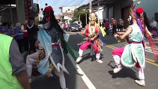 2024 1127南投內轆慶福寺 平安遶境 鬥牛陣  官眾首 跳鼓陣 將爺