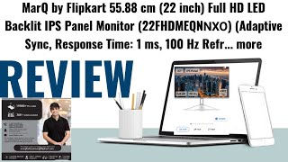 MarQ by Flipkart 55.88 cm (22 inch) Full HD LED Backlit IPS Panel Monitor #unboxing \u0026 #review..