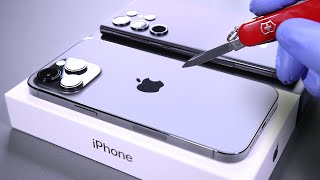 iPhone 14 Pro Max VS S23 Ultra Unboxing - ASMR