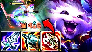 GNAR TOP 100% MELTS THE ENTIRE ENEMY TEAM ALIVE (GNAR ON-HIT) - S13 Gnar TOP Gameplay Guide