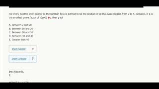 Div. 35- For every positive even integer n, the function h(n) is defined to be the product of all...