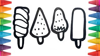 How To Draw Ice Cream Easy For Kids |Drawing Easy For Kids