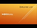 NEOWorks Employee List