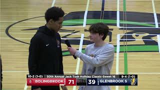 Bolingbrook vs. Glenbrook South | Championship Bracket Day 2 | Jack Tosh Holiday Classic