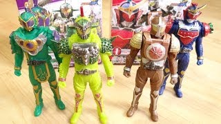 ソフビヒーロー仮面ライダー ブラーボ グリドン 龍玄 鎧武 全4種 レビュー！ドリアンアームズ ブドウ イチゴ ブドウ 群雄割拠スペシャル 仮面ライダー鎧武(ガイム)