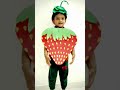 Strawberry DIY for fancy dress competition | Strawberry making for baby Photoshoot | #shorts #craft