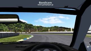 rFactor セントラルサーキット旧舗装　1：21.722　シビックEG改 シミュレーター