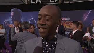 Avengers Infinity War Los Angeles World Premiere - Itw Don Cheadle (official video)