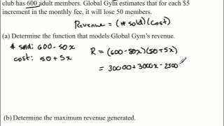 Maximum Minimum Problems Involving Revenue