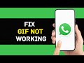 How to Fix Whatsapp Gif Not Working | Enable GIFs on WhatsApp (2024)