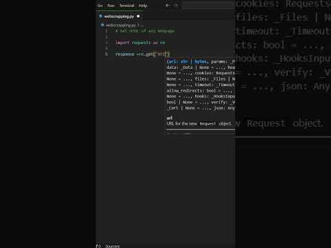 Python Web Scraping in 20 Seconds! Quick and Easy Tutorial [2024] #pythonlearning #shorts #viralshorts