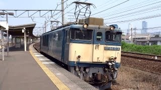 JR貨物 EF64-1014 貨物列車 (8862レ コンテナ貨車回送) 尾頭橋駅 通過