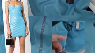 Versace- Blue Latex 💙 Midi Dress Unboxing \u0026 Review Pt 2 of 2 👗] 3.5/5 🌟 stars