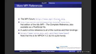 Intro to Parallel Processing with MPI