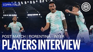 FIORENTINA 1-2 INTER | LAUTARO, DIMARCO AND CALHANOGLU INTERVIEWS 🎙️⚫🔵