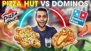 Pizza Hut Momo Pizza Vs Dominos Cheese Volcano Pizza | Pizza Hut India | Dominos India | NomBom