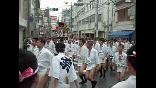 博多祇園山笠 西流 流舁きスタート　2012年7月14日