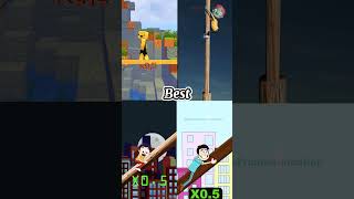 Log walk 3 x 2x 1x the best #minecraft #minecraftmemes #memes #майнкрафт #animation #mariobro #funny