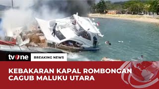 [BREAKING NEWS] Kapal Rombongan Cagub Malut Terbakar Hebat! | tvOne