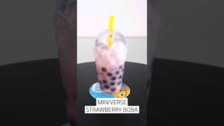 ✨😊❤️ Miniverse Make It Mini Food Cafe Series 1 Strawberry Boba #miniverse #mini #miniature #asmr