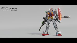 RX-78-2 Gundam made with Blender 2.93 EEVEE + Freestyle