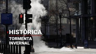 Histórica tormenta invernal azota a Estados Unidos; alcanzarán los -30°