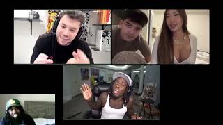 Adin Ross Trolls while on E-Date ft Kai Cenat w/ Bunni.Emmie! Part 2 Reaction