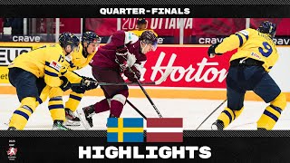 Sweden vs Latvia Game Highlights | 2025 #WorldJuniors