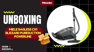 UNBOXING MIELE BAGLESS CX1 BLIZZARD PURESUCTION POWERLINE VACUUM CLEANER - VACUUM WAREHOUSE