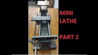 Budowa tokarki Homemade mini lathe part 2