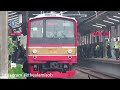 kumpulan kereta api krl commuter line di stasiun pondok cina jr 205 marchen tokyu 8500 tm 6000