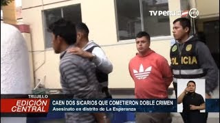 Policía captura a sicarios tras doble crimen en Trujillo