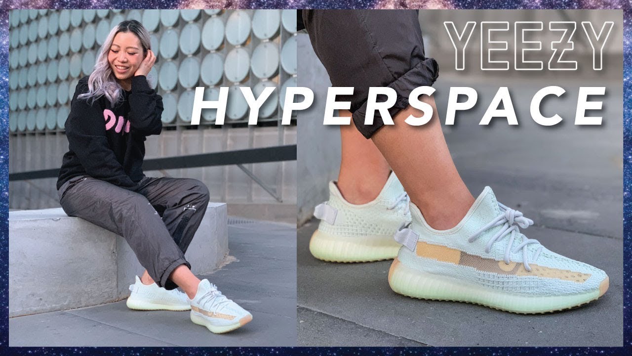 Yeezy 350 V2 Hyperspace Unboxing Review On Feet