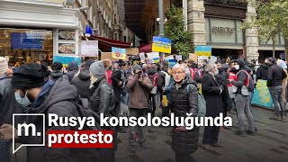 Türkiye'de yaşayan Ukraynalılar'dan Rusya'ya protesto: \