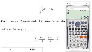 Rectangular Rule Example