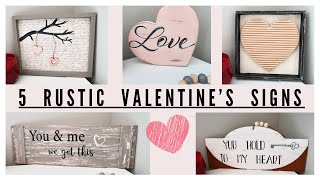 5 Rustic Valentine’s Signs * Must Try Beautiful sogns * BlondieNextDoor